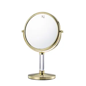 Miroir grossissant 7X avec support Miroir de maquillage professionnel Miroir de courtoisie personnalisé 360 Rotation