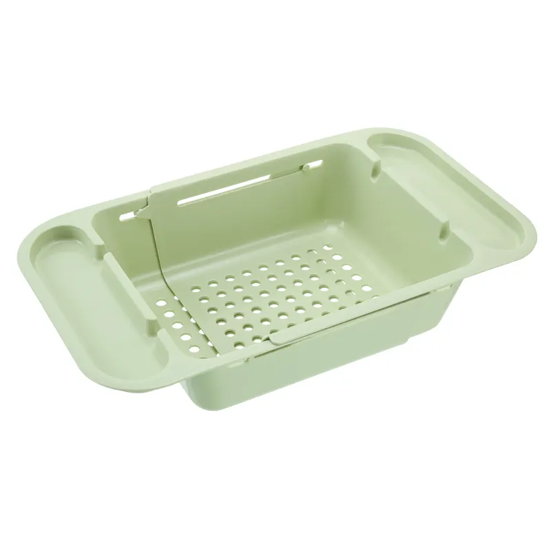 New Foldable Sink Drain Basket Multi-Function Telescopic Wash Fruit Bowl Storage Basket