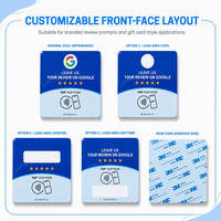 Carte de commentaires numérique sans contact NFC programmable avec code QR pour Instagram, Facebook, Google