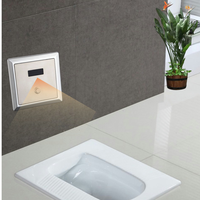 Hot-selling Squat Toilet Automatic Sensor Flush Valve | Wall-mounted Energy-saving Smart Toilet Flush