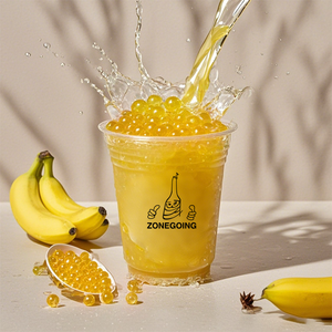 Explotando con sabor 1,3 kg Sabor a plátano Popping <span class=keywords><strong>Bobba</strong></span> para bebidas de té de burbujas - Product Image 5