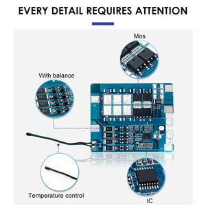 โมดูลวงจรป้องกันระบบจัดการแบตเตอรี่ TDT 4S 10A BMS สำหรับชุดแบตเตอรี่ลิเธียม - Product Image 3