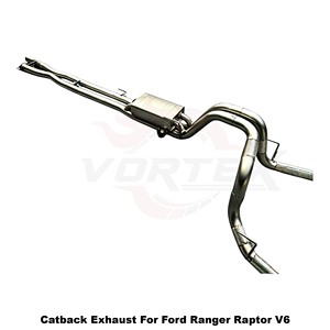 ระบบท่อไอเสีย Vortex Performance สำหรับ Ford Ranger Raptor V6 ปี 2024 แบบไม่มีวาล์ว  ชุดแต่งท่อแคทแบ็ก - Product Image 4
