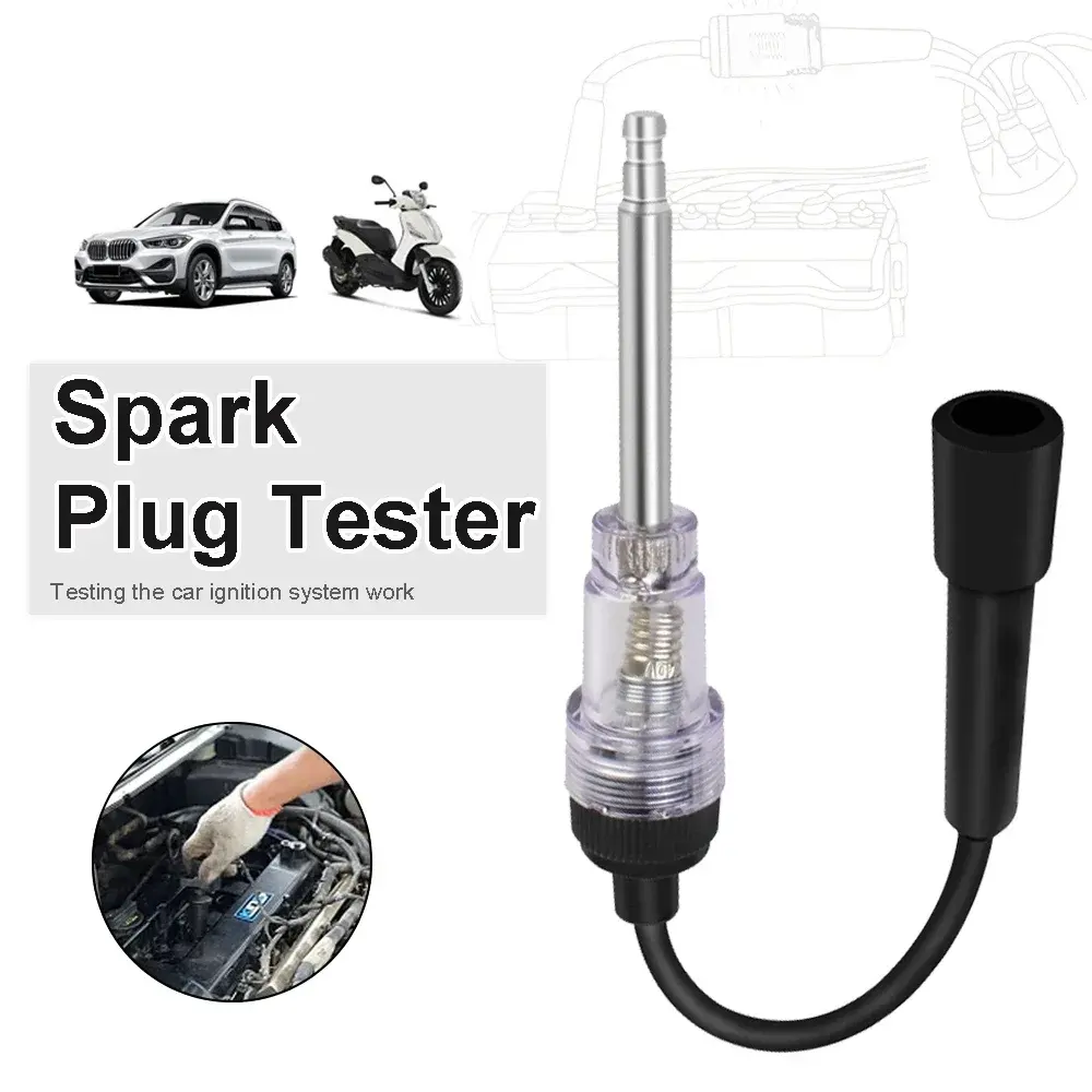 Plug Tester Spark Engine Ignition Coil Tester Kit In-line Diagnostic Volt Tester - Foto 6