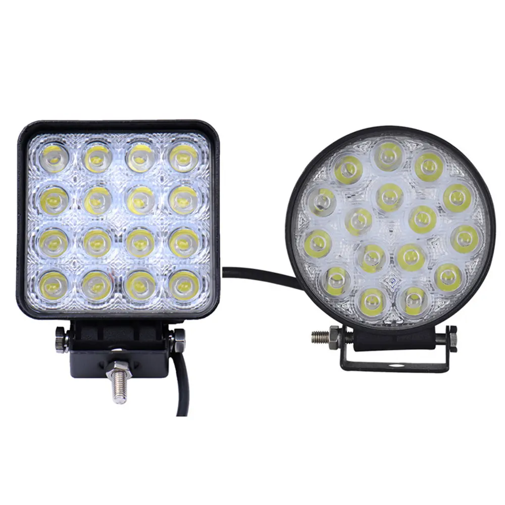 4 인치 42W 48W LED 일 빛 Offroad 차 4WD 트럭 트랙터 배 트레일러 4x4 ATV SUV 12 24V 반점 홍수 4.2 "LED 모는 빛