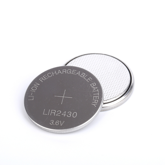 LIR2430 3.7V 95mah Lithium Ion Battery Rechargeable Button Cell Liion Coin Cell for Watches for Mouse for Toys