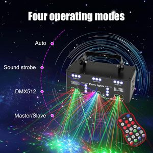 Ysh chuyên nghiệp Led RGB Câu lạc bộ ánh sáng DMX Đèn sân khấu Disco 21 mắt chùm tia <span class=keywords><strong>laser</strong></span> DJ đèn cho bên trong nhà hiển thị buổi hòa nhạc đám cưới - Product Image 3
