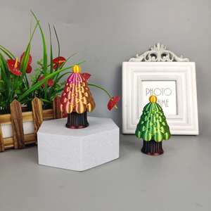 Ornement de sapin de Noël populaire en forme d'épée rétractable en verre imprimée en 3D, échelle 1/12, jouet créatif en forme d'épée de Noël, cadeau - Product Image 2