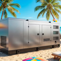Groupe électrogène diesel silencieux mobile 150 kW sur remorque avec démarrage automatique ATS 50/60 Hz, châssis ouvert, 1800 tr/min – Approvisionnement direct usine