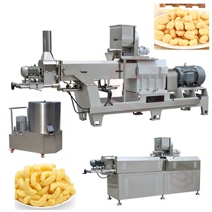 Bonne vente 100 kg/h-1000 kg/h Ligne de production de collations soufflées au maïs extrudé comprenant un mélangeur et des machines à clé de <span class=keywords><strong>four</strong></span> de cuisson - Product Image 5