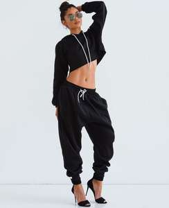 ชุดวอร์ม2ชิ้นสำหรับวิ่งชุดวอร์มแนวสตรีทสีพื้นชุดวอร์มสำหรับใส่วิ่ง - Product Image 2