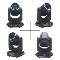 Cabeza Móvil Beam de 200W con Prisma de 18 Caras Mini Sharpy DMX Spot Arcoíris RGBW Luces para DJ Eventos y Escenario