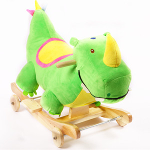 Regali per bambini giocattoli di <span class=keywords><strong>peluche</strong></span> animali <span class=keywords><strong>cavallo</strong></span> a dondolo in legno a batteria per bambino - Product Image 3