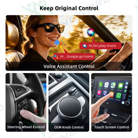 Adaptador Inalámbrico Carplay Android Auto OEM ODM del Fabricante, Convierte Carplay con Cable a Inalámbrico, Fácil Instalación para Autos