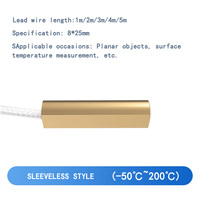 Sensor Suhu Presisi Tinggi Pt100 Probe Termokopel untuk Pengukuran Suhu Tipe Patch Tahan Air dengan Output Digital