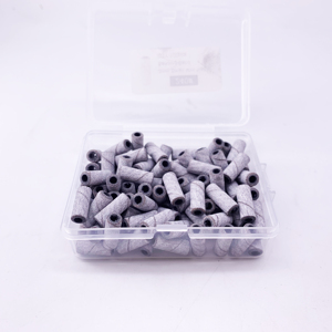 <span class=keywords><strong>MelodySusie</strong></span> 120 embouts de ponceuse à ongles en carbure, tige de 3,1 mm, grain fin, 180 bandes de ponçage zébrées pour ongles en acrylique et manucure en gel - Product Image 4