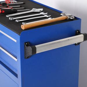 可定制的2门2抽屉仓库存储工具柜推车，带轮子和手柄OEM支持 - Product Image 4