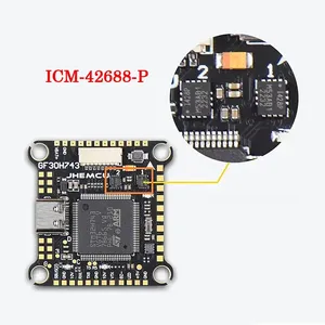Controlador de Vuelo JHEMCU GF30H743 480MHZ ICM42688 con Barómetro Dual, OSD, Caja Negra de 128M, Doble BEC, 3-6S LIPO para RC FPV Racing Uav - Product Image 3