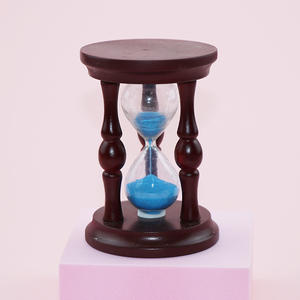 Sablier décoratif en bois personnalisable (taille et couleur), faible MOQ, pour la décoration et la mesure du temps, horloge de table - Product Image 1