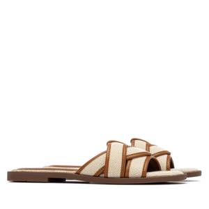 Xti Women's <b>Flat</b> Sandals Leather 38 Low Heel 2 Cm Slide Style - Product Image 4