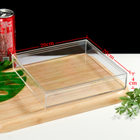 Boîte de présentation personnalisable pour herbes et produits secs, carrée, transparente, en plastique PS, épaissie, qualité alimentaire, pour emballage cadeau