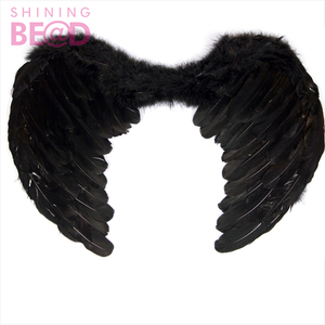 Fancy Nero piuma <span class=keywords><strong>ali</strong></span> di <span class=keywords><strong>angelo</strong></span> per il vestito della fase del partito della decorazione - Product Image 1