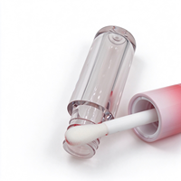 Tube de brillant à lèvres 3D en forme de papillon, flacon transparent vide pour gloss, emballage cosmétique dégradé, conteneur de brillant à lèvres personnalisé avec logo