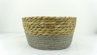 Panier d'algues tissé à la main bon marché et facile à utiliser panier de fleurs panier tissé en corde de coton pour la décoration intérieure