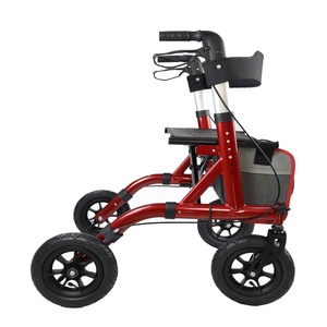 Multifunktion ale Laufmaschine Rolla ter Walker Aluminium Leicht gewicht Gehhilfen Mobilität Moving Rolator Quad Cane Walker - Product Image 3