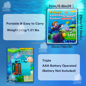 Libro de Sonido <span class=keywords><strong>con</strong></span> Botones para Niños, Libro de Aprendizaje de Español <span class=keywords><strong>con</strong></span> Letras que Hablan <span class=keywords><strong>y</strong></span> Música para Hablantes de Inglés - Product Image 4