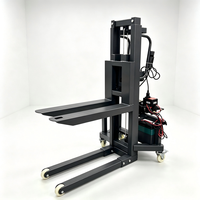 Tragbarer 300kg Elektro-Gabelstapler mit Funkfernbedienung, automatischer Bremse und abnehmbarem Stapler für Bühnen- und Flightcases