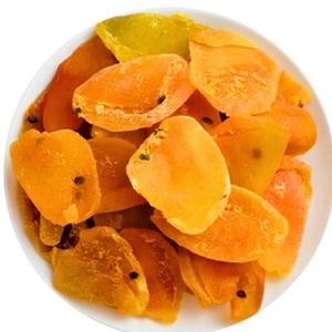 Fruta de la Pasión Deshidratada en Rodajas, Snack de Fruta Dulce, Color Naranja Natural, Piezas Finas, a Granel - Product Image 1