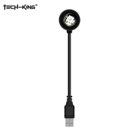Projecteur LED USB portable TECH-KING RGB Mini pour table, lumière arc-en-ciel, lumière rouge coucher de soleil, lumière jaune coucher de soleil, lumière d'ambiance