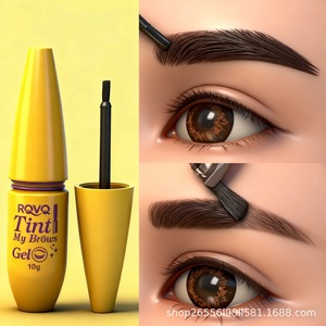RQVQ Crema de Cejas <span class=keywords><strong>Tricolor</strong></span> Moldeadora de Larga Duración, Resistente al Agua y No Resbaladiza, para un Efecto de Cejas Definidas RQ001 10g - Product Image 4