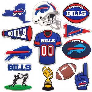 Vente en gros de décorations de chaussures personnalisées en PVC de style Eagles de Philadelphie de l'équipe de football américain - Product Image 4