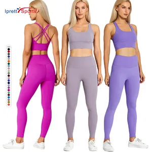 29 renkler egzersiz kadın Yoga setleri çapraz geri spor sutyen yüksek bel Yoga kıyafetleri artı boyutu Yoga setleri spor Fitness setleri