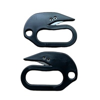 Couteau de poche rétractable portable multifonctionnel, coupe-boîte, ouvre-lettre, porte-clés