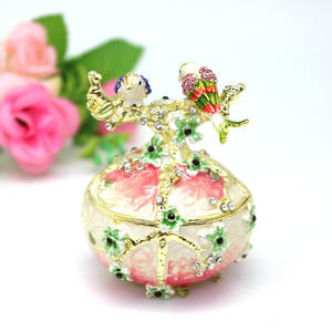 Металлическая шкатулка-сувенир в виде тукана из позолоченной эмали от производителя из Гуандуна для декора дома - Product Image 3