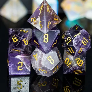Производители игральных Кубков многогранник случайный драгоценный камень аметист DND RPG драгоценный камень игральная игра