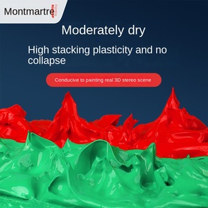 Ensemble de pigments acryliques Montmartre Direct d'usine Textile imperméable et <span class=keywords><strong>peinture</strong></span> murale peinte à la main 24 couleurs 2L Large Barrel - Product Image 3