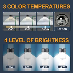 ETL chứng nhận mini LED Tường gói Ánh Sáng IP65 photocell đường phố Cách sử dụng hiên vườn Patio nhà để xe kho 3000K Nhiệt độ màu - Product Image 3