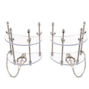 Pinzas para pezones BDSM de acero inoxidable con placa de PC transparente, ajustables, joyería para pezones femeninos, herramientas de placer sin perforación para mujeres - Product Image 3