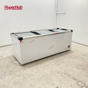 Congélateur coffre commercial à porte vitrée à économie d'énergie, grand volume, 100L-1150L, réfrigérateur profond - Product Image 2