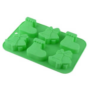 Christmas Jingle Bell Shape Nonstick <b>Silicone</b> Baking Molds Eco-Friendly and Sustainable DIY Cake <b>Tools</b> for Food Commercial Use - Product Image 1
