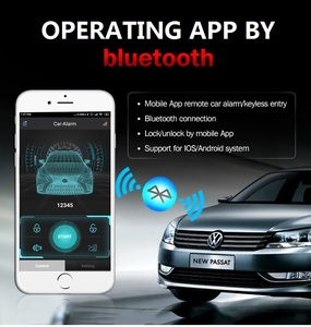 Allarme auto universale 12V 2022 allarme ladro auto telecomando da Smart Phone APP dente blu sistema di allarme auto ad alta tecnologia - Product Image 4