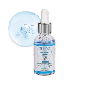 Özel etiket yüz cilt bakımı yüz Serum cilt çözümleri özellikleri kollajen peptid Anti Aging GHK-CU mavi bakır peptid Serum - Product Image 1