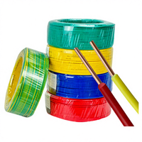 Cable de Alimentación Industrial AOGE BVR/BV 450V/750V/300V/500V, Cable de Cobre Libre de Oxígeno de Baja Resistencia para Uso Doméstico e Industrial IP65