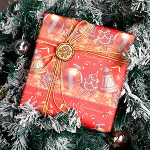 Factory Wholesale Custom <b>Christmas</b> Luxury <b>Paper</b> Roll 70cm X 95cm <b>Wrapping</b> <b>Paper</b> for Packaging - Product Image 4