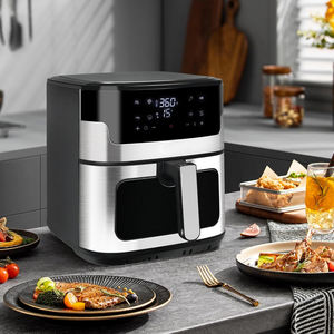 Freidora de Aire Digital Inteligente al por Mayor, Nueva, de Acero Inoxidable, Cuadrada, Sin Aceite, Tamaños 5L 6L 7L 8L 12L para Uso Doméstico - Product Image 2