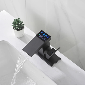 <span class=keywords><strong>Rubinetti</strong></span> Moderni a Doppio Comando per Lavabo, Montaggio su Piano, Installazione a 3 Fori <span class=keywords><strong>con</strong></span> <span class=keywords><strong>Sensore</strong></span> Touchless e Valvola in Ceramica per Bagno - Product Image 2